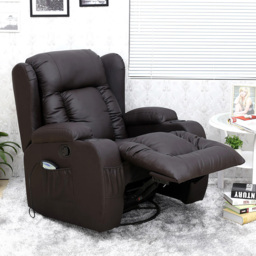 Furniture Online Caesar Brown Bonded Leather Recliner Chair - Size: 105 x 95 x 98cm - Wilko - thumbnail 5