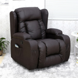 Furniture Online Caesar Brown Bonded Leather Recliner Chair - Size: 105 x 95 x 98cm - Wilko - thumbnail 6