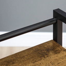 Portland 3 Tier Rustic Brown Printer Stand - Size: 50 x 35 x 100.5cm - Wilko - thumbnail 4