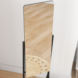 Portland Free Standing Dressing Mirror 42 x 155cm - Size: 155 x 42cm - Black - Wilko - thumbnail 4