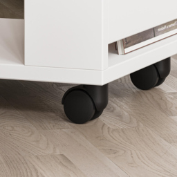 Decortie Edi White C Sofa Side Table with Storage - Size: 60.0  x 37.0  x 45.0 cm - Wilko - thumbnail 5