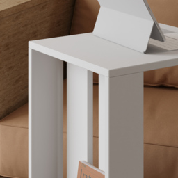 Decortie Edi White C Sofa Side Table with Storage - Size: 60.0  x 37.0  x 45.0 cm - Wilko - thumbnail 4