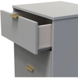 Crowndale 5 Drawer Dusk Grey Chest of Drawers Ready Assembled - Wilko - thumbnail 7