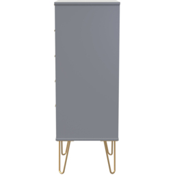 Crowndale 5 Drawer Dusk Grey Chest of Drawers Ready Assembled - Wilko - thumbnail 5