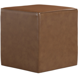 Bronx Tan Faux Leather Side Table - Size: 480 x 460 x 460cm - Brown - LPD Home - Wilko - thumbnail 3