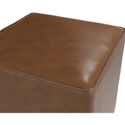 Bronx Tan Faux Leather Side Table - Size: 480 x 460 x 460cm - Brown - LPD Home - Wilko - thumbnail 5