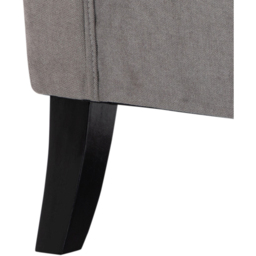 Portland Grey Retro Upholstered Wingback Armchair - Size: Single - Wilko - thumbnail 4