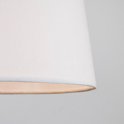 ValueLights Doretta White Faux Linen Tapered Lamp Shade - Size: 40 x 23 x 40cm - Wilko - thumbnail 5