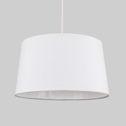 ValueLights Doretta White Faux Linen Tapered Lamp Shade - Size: 40 x 23 x 40cm - Wilko - thumbnail 3