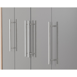 Seconique Seville 4 Door 2 Drawer Grey Gloss Light Oak Effect Veneer Wardrobe - Size: 4 Door, 2 Drawer - Wilko - thumbnail 6