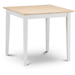 Julian Bowen Rufford Extending Dining Table Ivory and Natural - Size: 4 Seater - Cream - Wilko - thumbnail 3