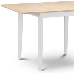 Julian Bowen Rufford Extending Dining Table Ivory and Natural - Size: 4 Seater - Cream - Wilko - thumbnail 7