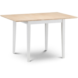 Julian Bowen Rufford Extending Dining Table Ivory and Natural - Size: 4 Seater - Cream - Wilko - thumbnail 4