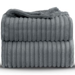 Velosso Bellissima Silver Plush Throw 100 x 150cm - Size: 100 x 150 x 1cm - Wilko - thumbnail 4