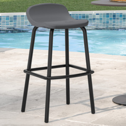 Suncast Outdoor Bar Stool Set of 2 - Size: 90 x 46 x 53cm - Grey - Wilko - thumbnail 1