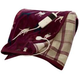 Deyongs Hounds Multicolour Heated Throw 140 x 180cm - Wilko - thumbnail 1