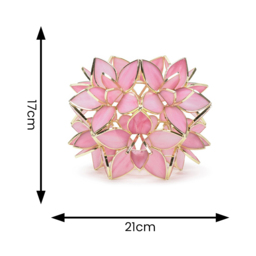 ValueLights Reine Pink Glass Flower Easy Fit Pendant Shade - Size: 17 x 21 x 21cm - Wilko - thumbnail 6