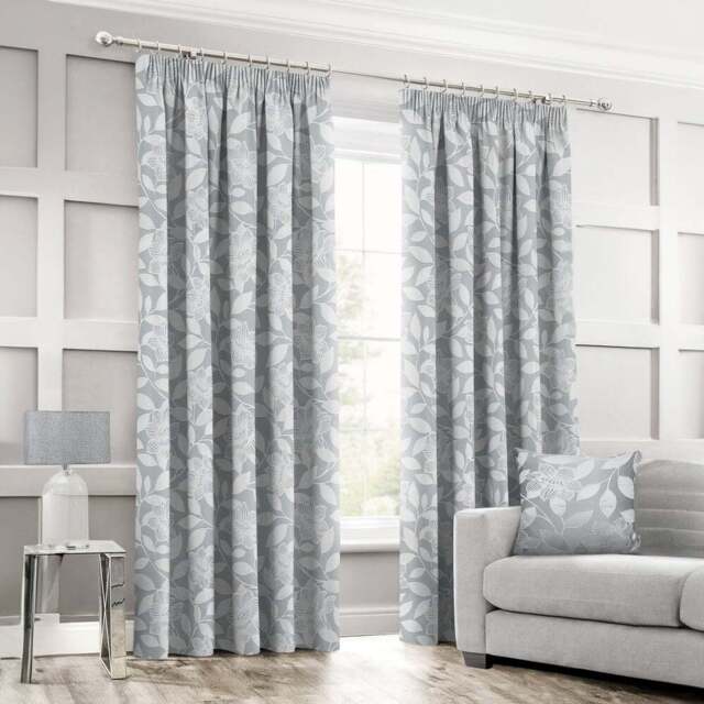 Intimates Serena Silver Tape Top Curtains 168 x 223cm - Size: W 168 x D 223cm - Wilko - image 1