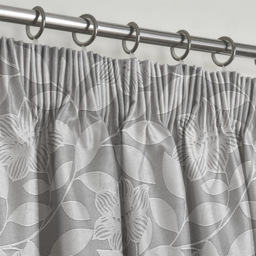 Intimates Serena Silver Tape Top Curtains 168 x 223cm - Size: W 168 x D 223cm - Wilko - thumbnail 3