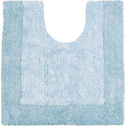 Allure Bath Fashions Elegance Baby Blue Reversible Pedestal Mat 53 x 55cm - Wilko - thumbnail 1