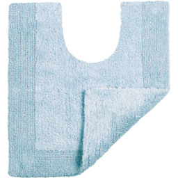 Allure Bath Fashions Elegance Baby Blue Reversible Pedestal Mat 53 x 55cm - Wilko - thumbnail 4