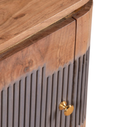 Brooklyn Wilton Single Door Acacia Wood Bedside Table - Brown - Wilko - thumbnail 6
