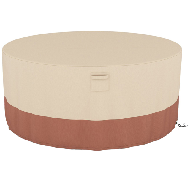 Costway Beige Small Round Patio Furniture Cover - Size: 43 x 43 x 2cm - Cream - Wilko - image 1