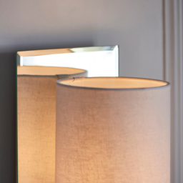 Merano Pisa Bright Nickel and White Wall Lamp - Size: 17.5 x 15 x 43cm - Wilko - thumbnail 4