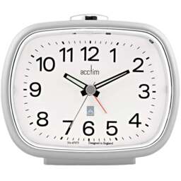 Acctim Camille Grey Alarm Clock 9cm - Size: 6 x 11 x 9cm - Wilko
