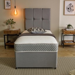 Starlight Beds Small Single Straight Line Hybrid Memory Foam and Spring Mattress - Grey - Wilko - thumbnail 5