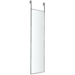 Living and Home Black Frame Over Door Full Length Mirror 37 x 147cm - Size: 147 x 37cm - Wilko - thumbnail 4