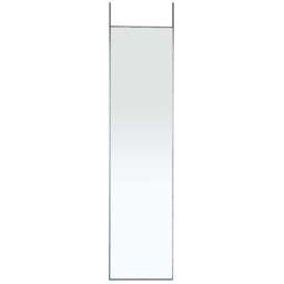 Living and Home Black Frame Over Door Full Length Mirror 37 x 147cm - Size: 147 x 37cm - Wilko