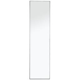 Living and Home Black Frame Over Door Full Length Mirror 37 x 147cm - Size: 147 x 37cm - Wilko - thumbnail 5