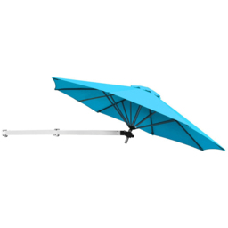 Costway Turquoise Large Outdoor Tilting Sunshade Umbrella - Size: 3m - Blue - Wilko