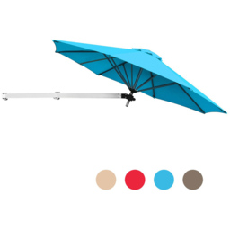 Costway Turquoise Large Outdoor Tilting Sunshade Umbrella - Size: 3m - Blue - Wilko - thumbnail 3