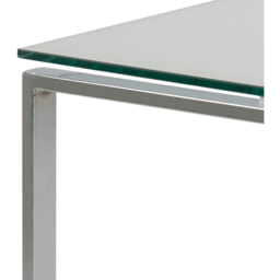 Florence Katrine Glass Top Nest of Tables Set of 3 - Silver - Furniture To Go - Wilko - thumbnail 6