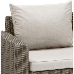 Keter California 4 Seater Cappuccino Chaise Longue Set - Brown - Wilko - thumbnail 5