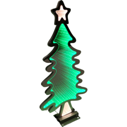 Samuel Alexander Infinity Christmas Tree Light Up Christmas Decoration 2ft - Size: 60 x 30 x 30cm - Green - Wilko - thumbnail 3
