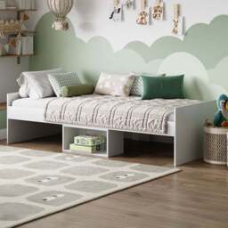 Kudl Flash Single White Storage Cabin Bed - Wilko - thumbnail 1