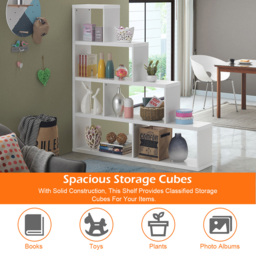 Costway 6 Shelf White Ladder Bookcase - Size: 5 Shelf - Wilko - thumbnail 6
