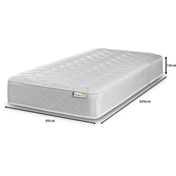 Starlight Beds European Small Single White Hybrid Deep Memory Foam and Spring Mattress - Wilko - thumbnail 6