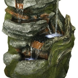 Bermuda Stone Falls Water Feature - Size: 35 x 27 x 57cm - Grey - Bermuda Water Gardens - Wilko - thumbnail 4