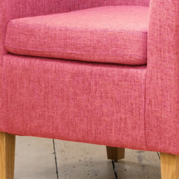 Artemis Home Alderwood Pink Hessian Tub Chair - Size: Single - Wilko - thumbnail 3