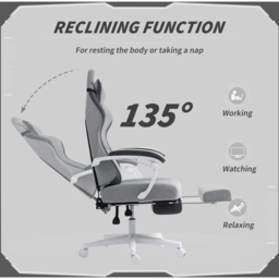 HOMCOM Grey Printed Velvet Adjustable Height Recliner Chair - Size: 129 x 64 x 69cm - Wilko - thumbnail 7