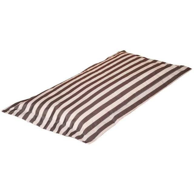 Kaikoo Grey and Cream Stripe Floor Cushion - Wilko - image 1