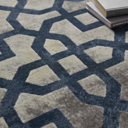 Origins Avanti Grey and Blue Geometric Rug 120 x 170cm - Origins Rugs - Wilko - thumbnail 3