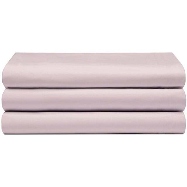 Serene Super King Powder Pink Flat Bed Sheet - Wilko - image 1