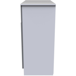 Crowndale Contrast 3 Drawer Dusk Grey and White Deep Chest of Drawers Ready Assembled - Dusk Grey & White - Wilko - thumbnail 4