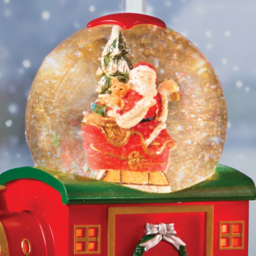 The Christmas Workshop LED Santa on Train Snow Globe - Size: 19.5 x 21.2 x 10.5cm - Red - Wilko - thumbnail 4