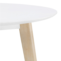 Julian Bowen Casa 4 Seater Round Dining Table White and Oak - Wilko - thumbnail 6